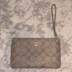 Brown Coach Wristlet